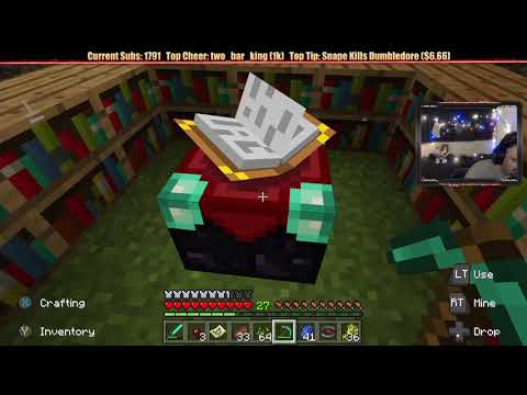 Minecraft "Chill Stream" Dec. 21, 2018 pt2 - 1st BIG Enchantments and More!