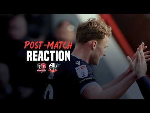 SAM DALBY | Forward reacts to Exeter City away