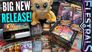 HUGE! Elestrals Firestorm Unboxing! (Starter Decks + Plush + Packs + Booster Set)