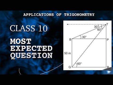 THE ANGLE OF DEPRESSION FROM THE TOP AND BOTTOM OF BUILDING 50M HIGH AS OBSERVED FROM THE TOWER