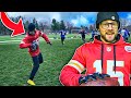 YoBoy Pizza Plays QB In Tackle Football Game