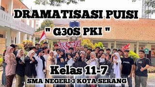 Download lagu Dramatisasi Puisi G30S PKI (Best Choreography) Kelas Xl-IPA 7 SMAN 3 KOTA SERANG  mp3