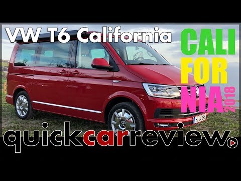 Volkswagen VW T6 California: With the VW California on the road in California | Review | English
