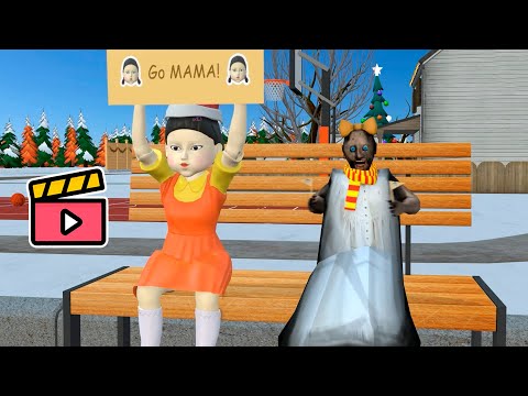 Granny vs Squid Game - funny horror school animation (Compilation #13)