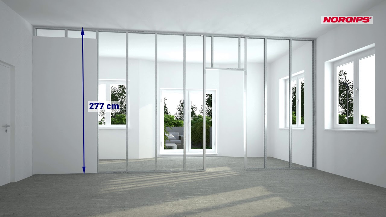 Ściana działowa - krok po kroku. Okładzina jednowarstwowa.