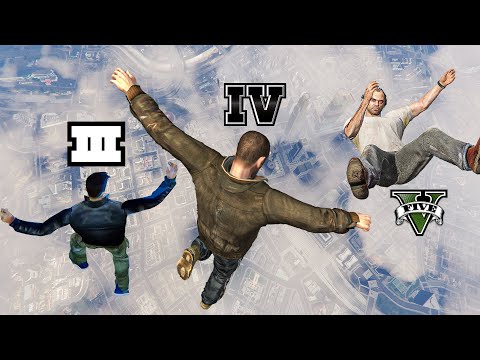 🏢 Jumping Off the Tallest Buildings in Every GTA Game! (GTA 3 - GTA 5)