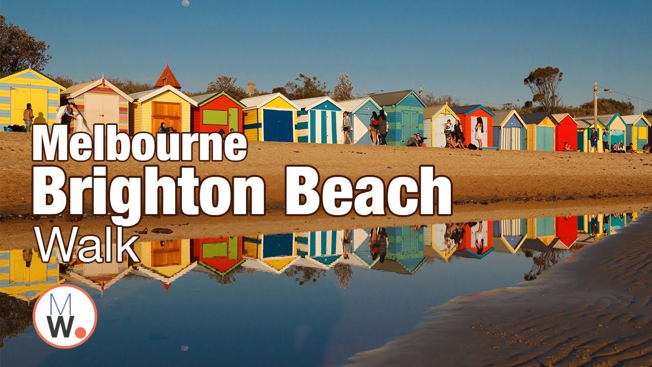 Embark on a walking tour around Brighton Bathing Boxes.