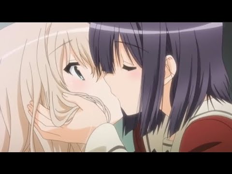 Hottest Yuri Kissing Anime Scene || Anime Moments  ♡ yuri kiss ♡  yurianme kiss scene