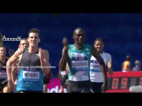 600m Birmingham slight win of Rudisha over over Bosse, 1.13.10 vs 1.13.21 both AR