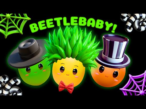 TZB Baby Sensory | 🖤🪲 Beetlebaby! 🪲 💜 Halloween Baby Sensory Video Inspired by Beetlejuice 🪲🎬