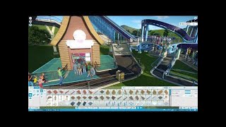 プラネットコースター　　キャリア　神聖な木　エアタイム5のジェットコースター　Planet Coaster