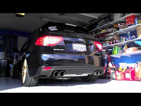 COBB TURBO BACK EXHAUST ON 2008 SUBARU WRX STI SOUND CLIP