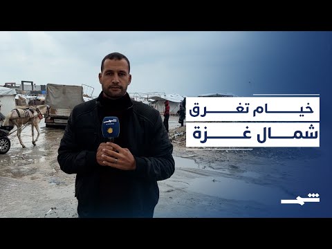 فيديو | الأمطار الغزيرة تفاقم معاناة سكان غزة وسط الدمار