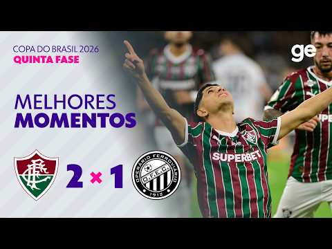 Gols e lances de Fluminense x Operário