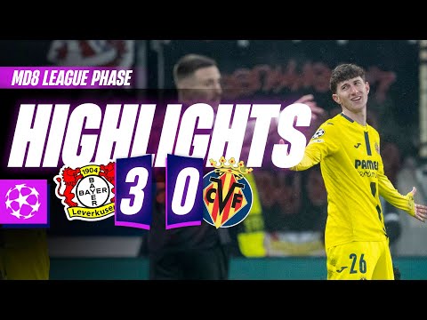 Bayer 04 Leverkusen 3 - 0 Villarreal CF highlights