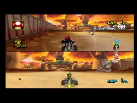 Mario Kart Wii Multiplayer Race at Maple Treeway
