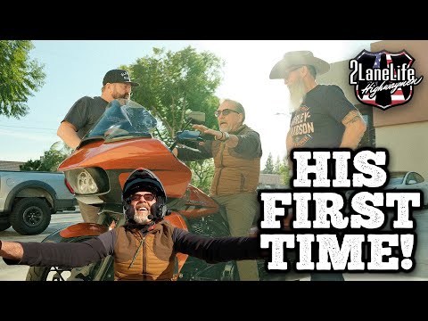 He's Never Ridden a Harley! | 62 Years Old's First time on a Harley-Davidson!