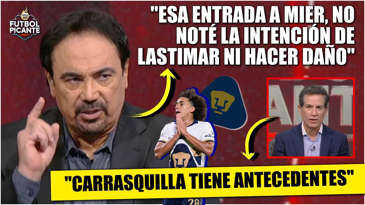 Hugo DESCARTÓ POR COMPLETO MALA INTENCIÓN de CARRASQUILLA en choque vs Kevin Mier | Futbol Picante