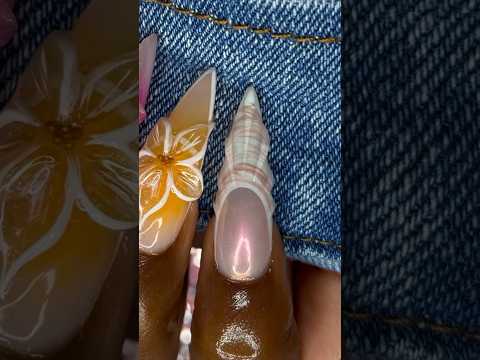 Viral Shell nail design 👀🐚 #viralnailart