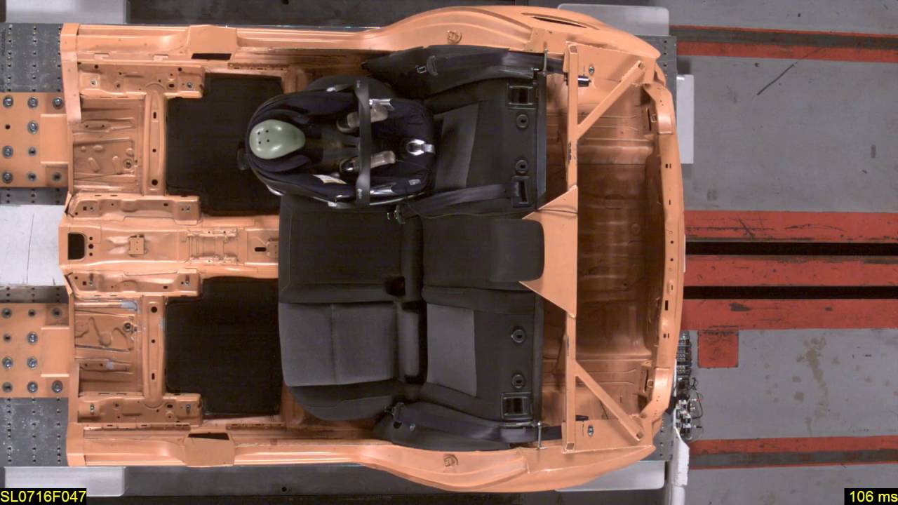 Crash Test Cybex Aton Q i-Size + Base Q i-Size, Prueba de impacto RACE 2016