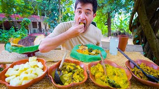 Sri Lankan Village Food 🇱🇰 FISHERMAN LOTUS LEAF LUNCH + Unique Roti in Sri Lanka!