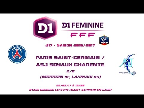 D1F - 2016/2017 - J17 - PSG / ASJ Soyaux 2-0 - 26-03-17 - Le Replay (Court)