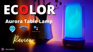 Display Custom messages with ECOLOR Aurora desk lamp | Smart Voice & Smart app control table lamp.