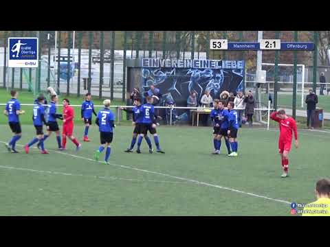 B-Junioren - 2:1 - Bruno Daniel Ferreira da Cruz - SV Waldhof Mannheim gegen Offenburger FV