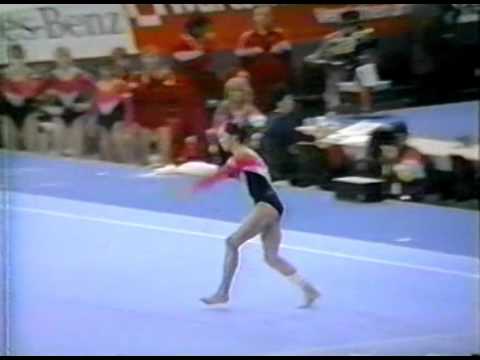 Olga Strazheva - 1989 World Gymnastics Championships FX - Stabilized  Video!!!