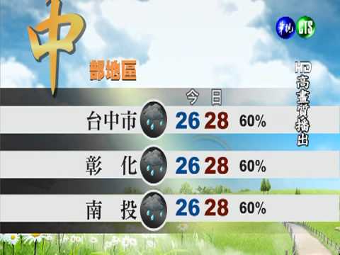 2013.08.30華視午間氣象 彭佳芸主播