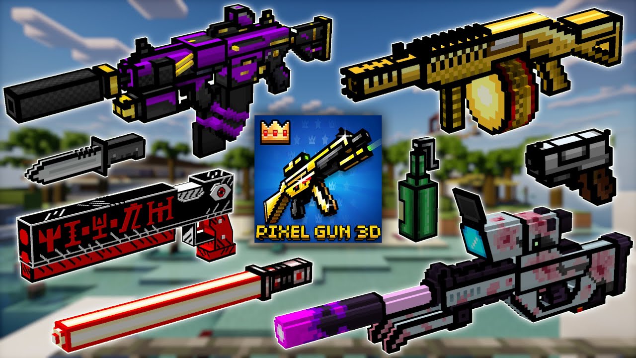 Minecraft TaCZ Pixel Gun 3D Classic Gunpack - All Weapons Showcase | v0.4.7 | By SicarioFG