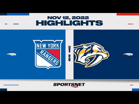 NHL Highlights | Rangers vs. Predators - November 12, 2022
