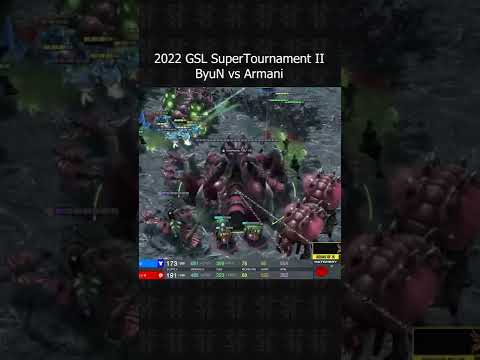 GSL Super Tournament 2022 Season 2 - ByuN vs Armani Part 9 #shorts #starcraft #starcraft2