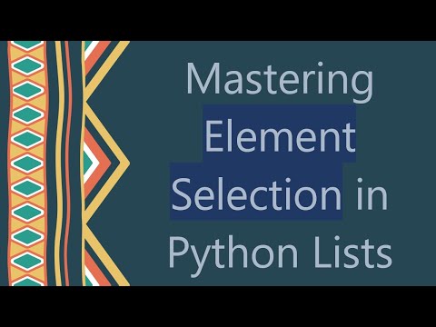Python Select Multiple Elements From List