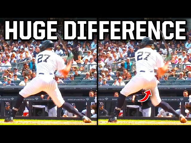 Difference between a home run and a whiff for Giancarlo Stanton, a breakdown