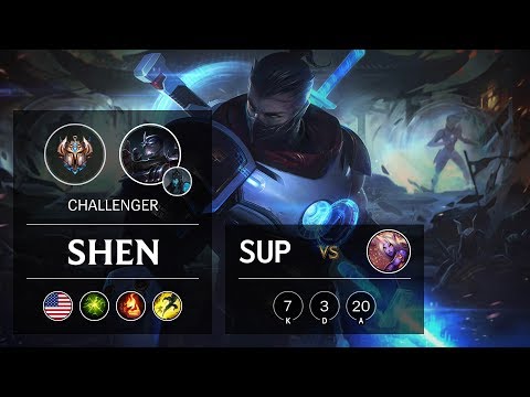 Shen Support vs Soraka - NA Challenger Patch 9.22