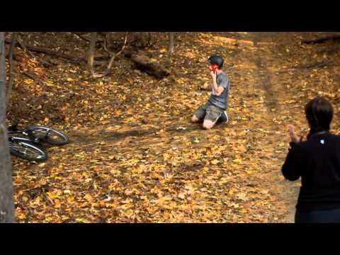 Drop at the waban dirt jumps with crash at the end