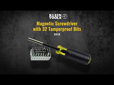 Magnetic Screwdriver with 32 Tamperproof Bits - 32510 Magnetic Screwdriver with 32 Tamperproof Bits - 32510