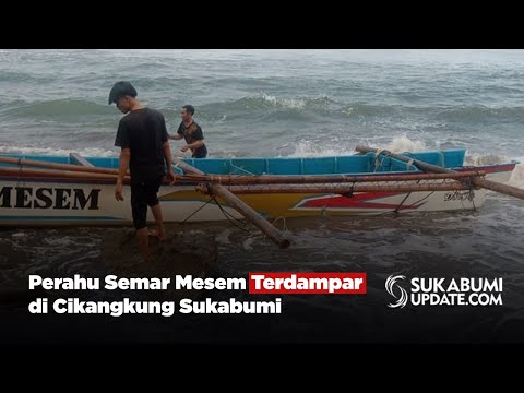 Perahu Semar Mesem Terdampar di Cikangkung Sukabumi