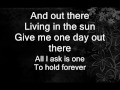 Out There By The Hunchback Of Notre Dame Lyrics