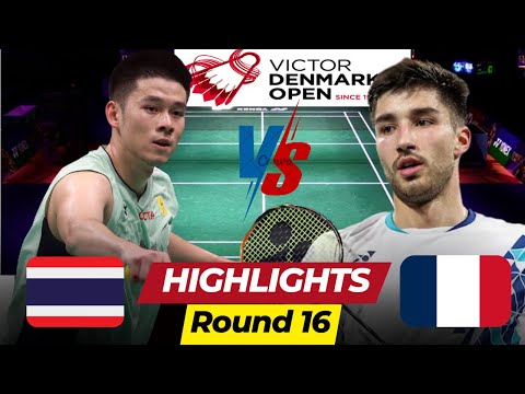 Kunlavut Vitidsarn vs Toma Junior Popov | MS Round of 16 | Victor Denmark Open 2025 Highlights 🔥