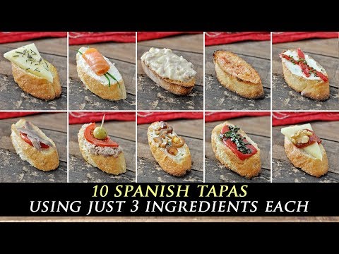 10 Incredible 3-INGREDIENT Spanish TAPAS