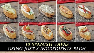 10 Incredible 3-INGREDIENT Spanish TAPAS