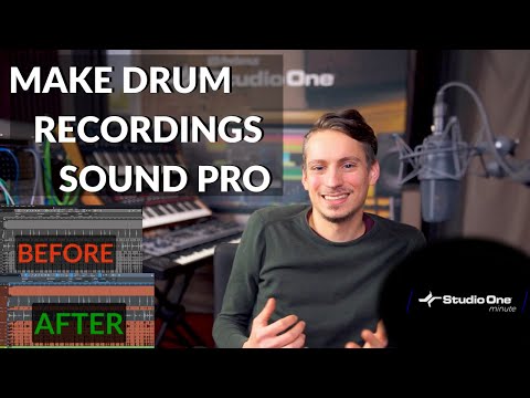 How to get pro-sounding Drums with Sample Layering #StudioOneMinute