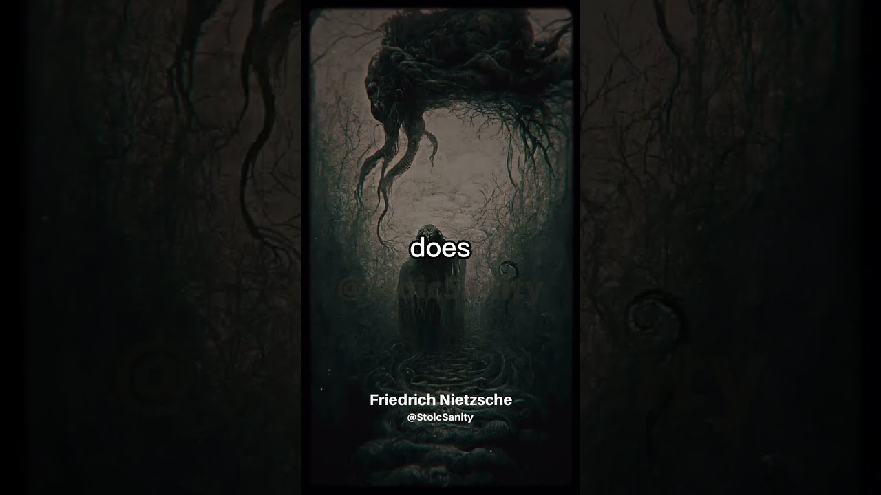 NIETZSCHE QUOTE - IF YOU FIGHT WITH MONSTERS ... #philosophy  #shorts #nietzsche