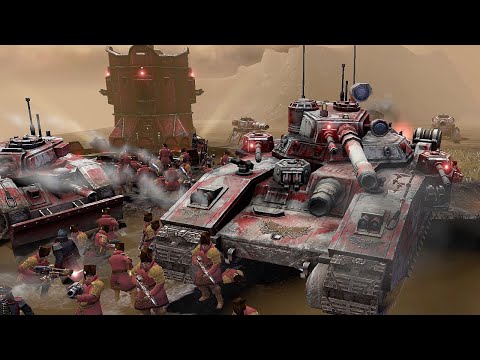 Imperial Guard (Vostroyan) vs Orks | Cinematic War! - Astartes Mod, WH40K Dawn of War 2: Retribution