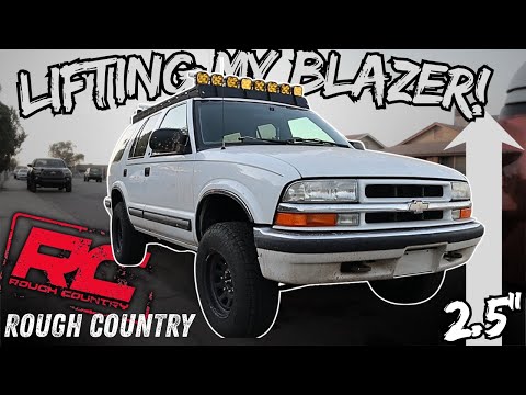 S10 Blazer, Rough Country 2.5 inch lift kit & a-premium brakes Install! Step by Step