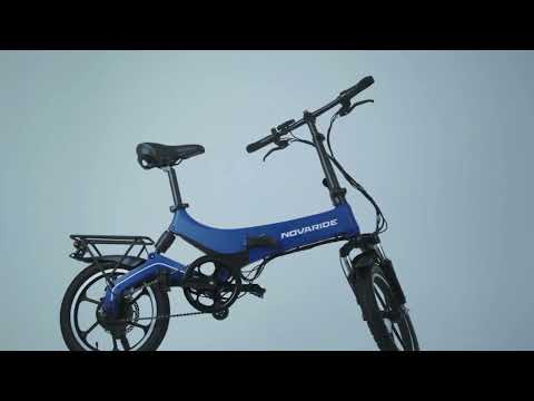 Bicicleta Electrica para Adulto Nova-Bike Air - Bici Electrica con Manubrio  Plegable Rodada 14 Motor 250W Velocidad Maxima 25KM/H Autonomia 20KM