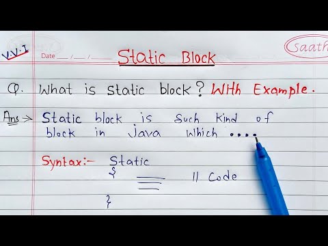 Learn static block in java | Learn Coding - Mind Luster