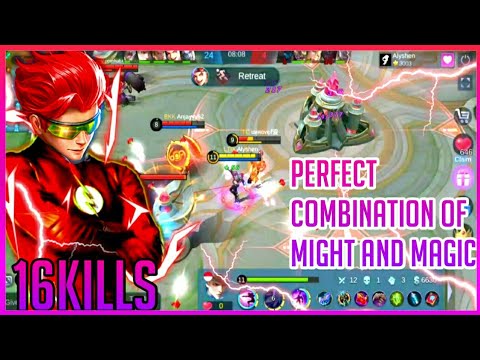 TOP GLOBAL GUSION PERFECT DAGGER COMBO BY~ALYSHEN | 16 KILLS | MLBB |